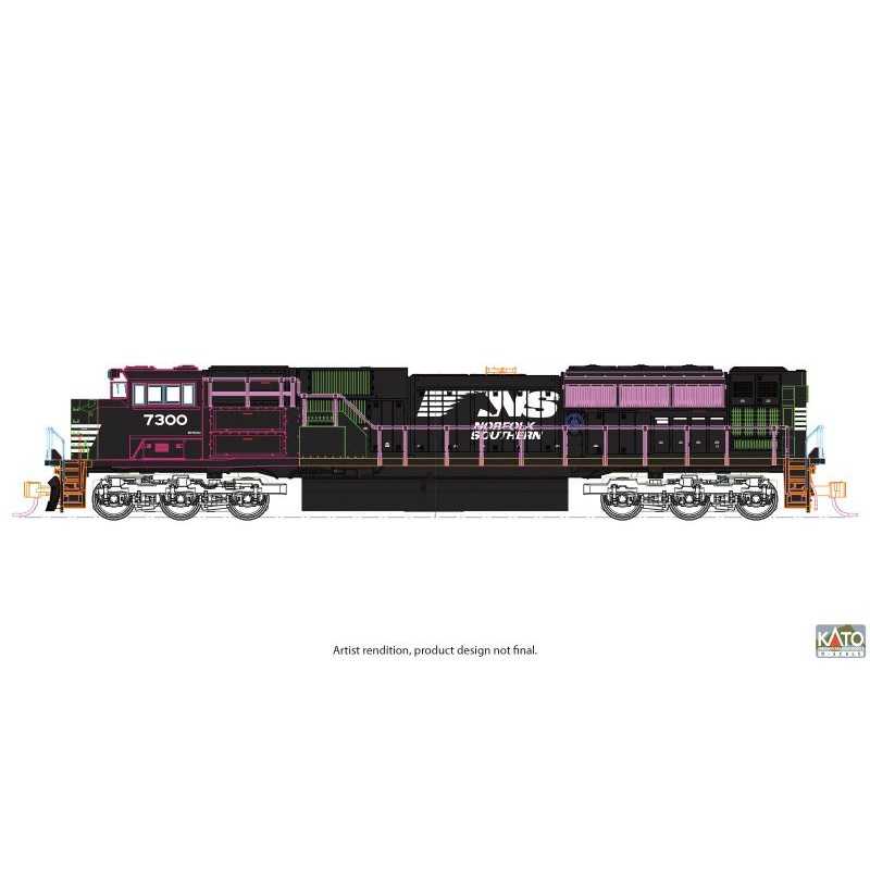 Kato K176-8560 USA Diesellok EMD SD70ACu NS, Ep.VI, 7300