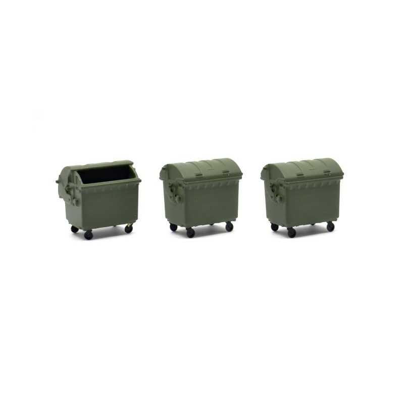 N-Train 211080 groene wielcontainers