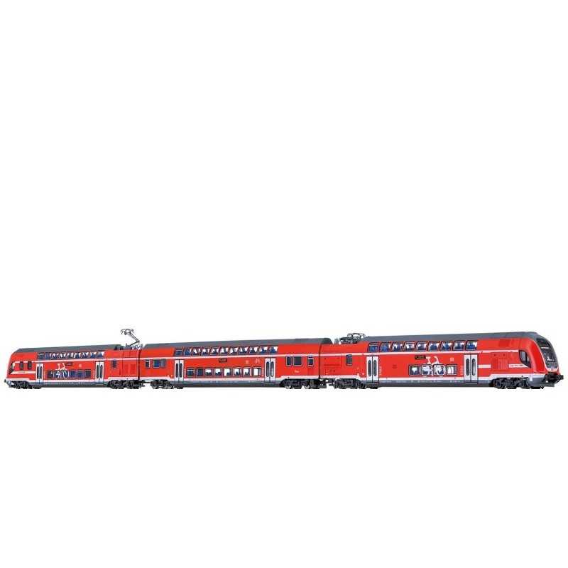 Brawa 64539 DB-AG TWINDEXX VARIO® Doppelstock-Triebzug DB AG, 3er-Set (Stralsund Hbf)