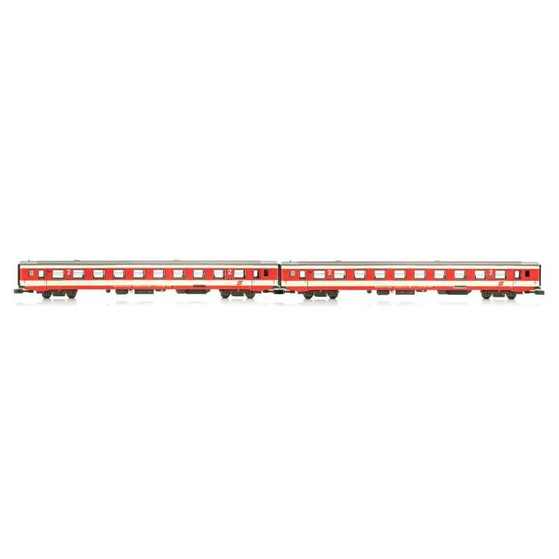 Jagerndorfer JC60270 OBB Rijtuigenset 2-delig City Shuttle, Sparlack Design