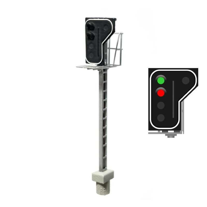Mafen 413901 NMBS / SNCB Signal 2 Lichter (Grün/Rot) - linke Seite