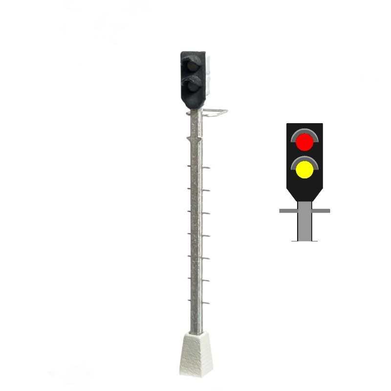 Mafen 413919 NMBS / SNCB Zwergsignal auf dem Mast (Rot/Gelb)