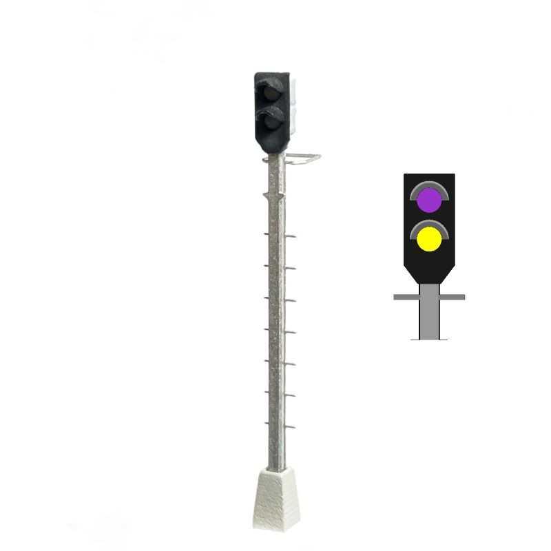 Mafen 413920 NMBS / SNCB Zwergsignal auf dem Mast (Violett/Gelb)