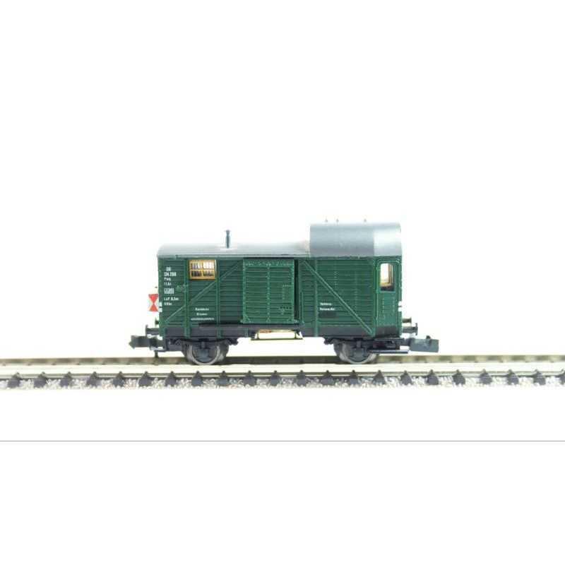 Fleischmann 8301 DB Güterzug-Begleitwagen, Gattung Pwg, 2-achsig, grün. (Lezen)