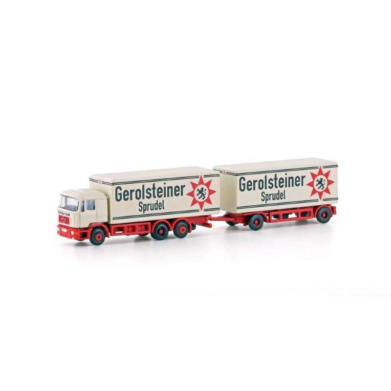 MiNis LC4604 MAN F90, 3-achs Koffer-Hängerzug Gerolsteiner