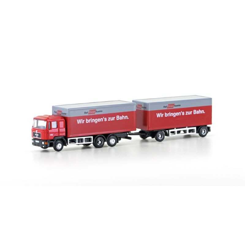 MiNis LC4608 . Vrachtwagen met oplegger MAN F90 "RCA"