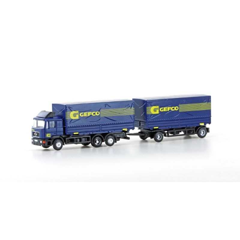 MiNis LC4635 . Vrachtwagen met oplegger MAN F90 "GEFCO"