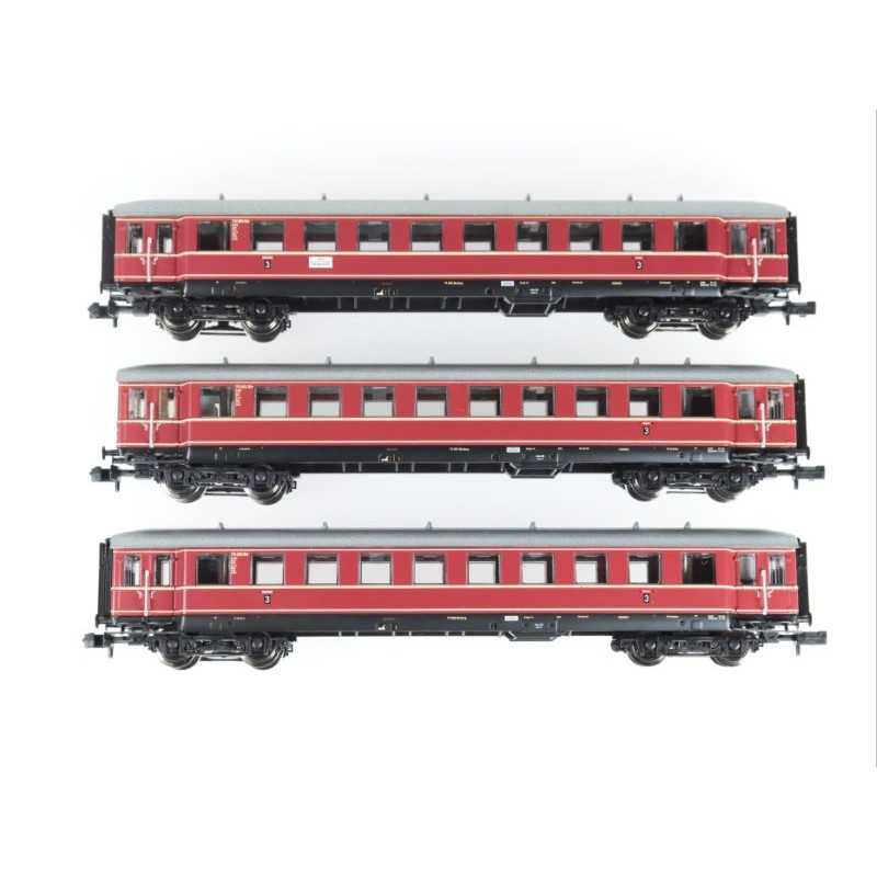 Minitrix 15405 DB Rijtuigenset 3-delig "Die roten Bamberger“