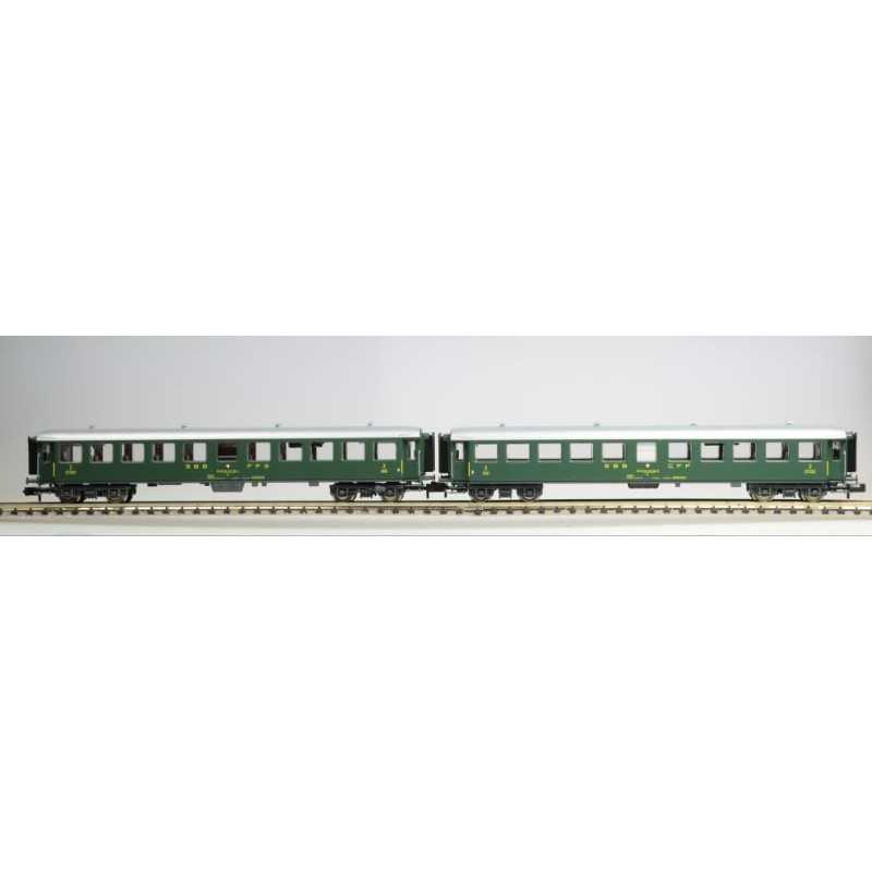 Fleischmann 881814 SBB Rijtuigenset type B 2e klasse 2-delig