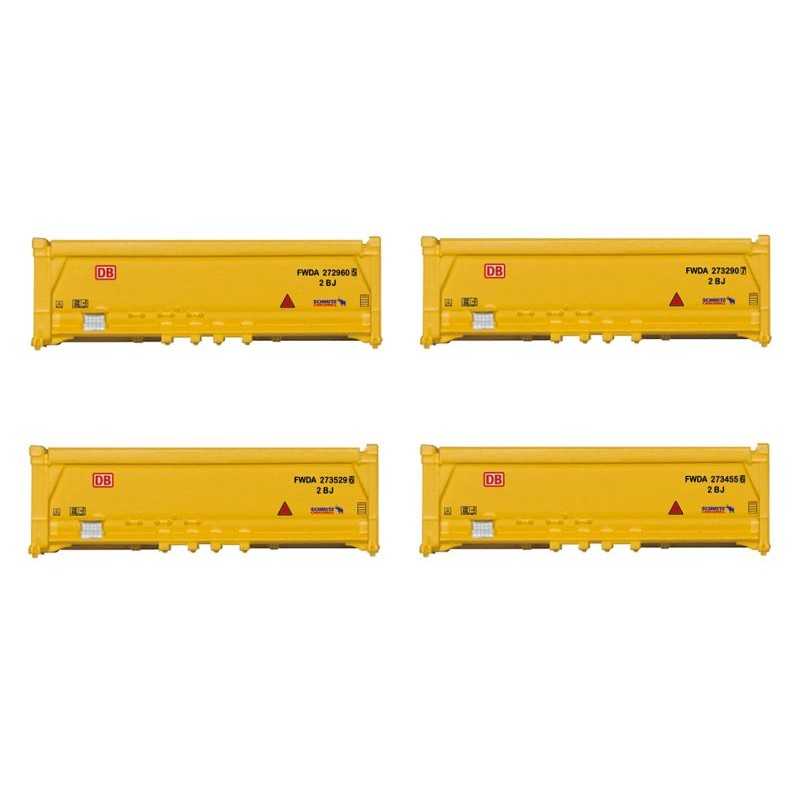 Minitrix 66581 DB-AG Containerset "Mulden" 4x 20 Ft.