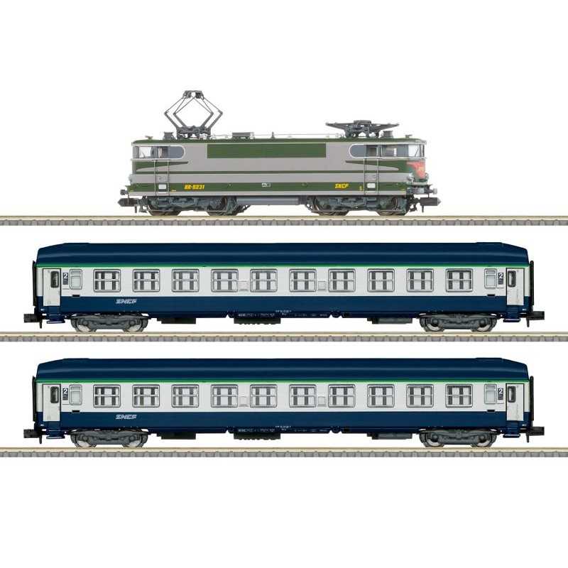 Minitrix 11168 SNCF Digitale Startset. Personentrein BB9231