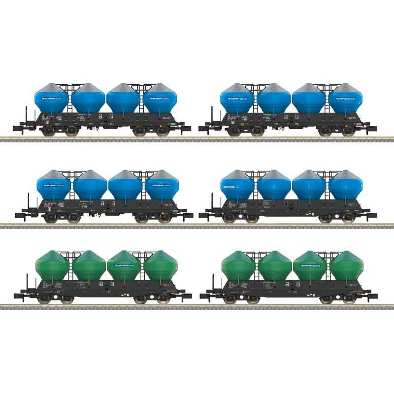 Minitrix 18301 CD Silowagenset type Uacs 6-delig