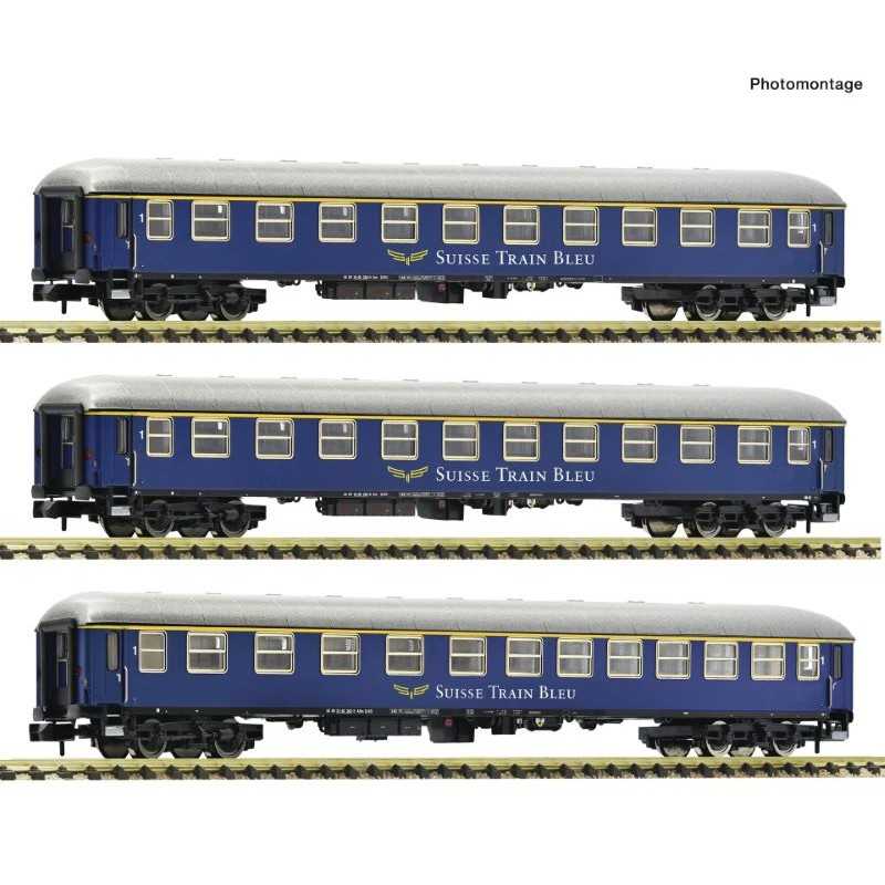 Fleischmann 6260078 DB Rijtuigenset "Suisse Train Bleu" 3-delig