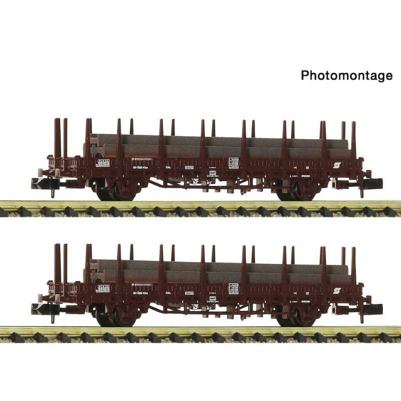 Fleischmann 6660143 OBB Rongenwagenset met lading type Kbs