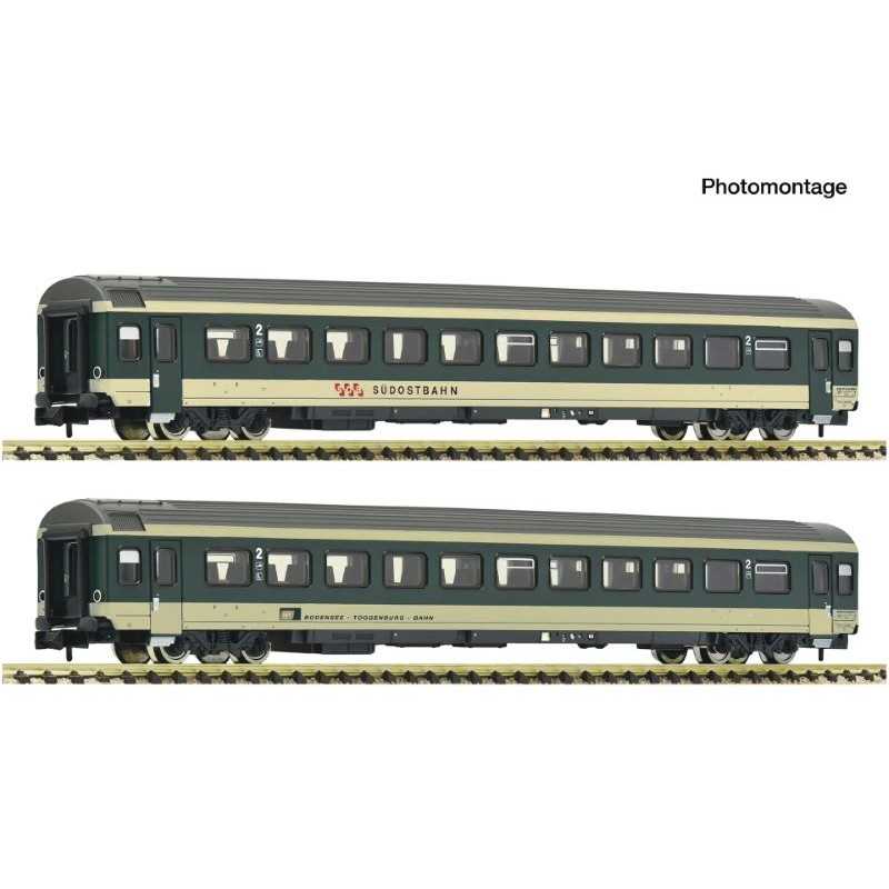 Fleischmann 6260095 SOB Rijtuigenset 2e klasse "Voralpen-Express" type B 2-delig