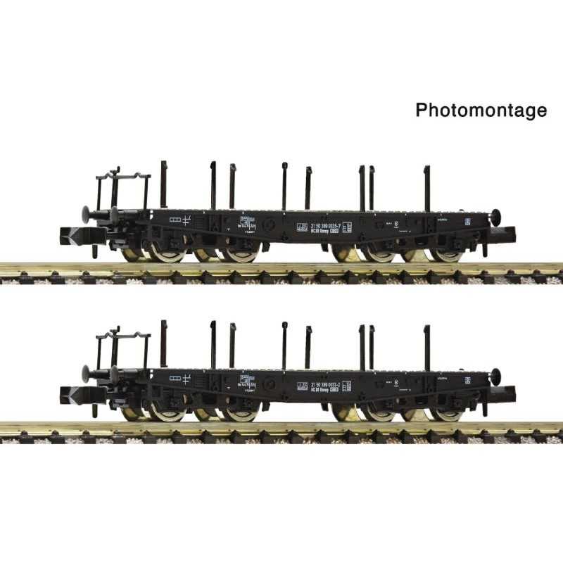 Fleischmann 6660147 DR (DDR) Zwaartransportwagenset type Rlmmp 2-delig