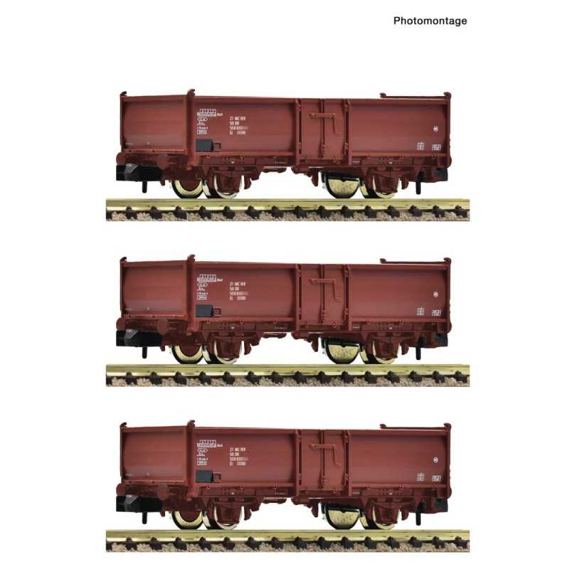 Fleischmann 6660158 DR (DDR) Open goederenwagenset type El