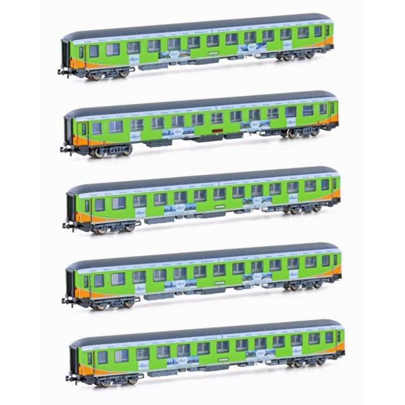 L.S. Models LS96034 OBB Rijtuigenset 2-delig 2x Bmpz29-91.2 "Alpen-Sylt-Express"