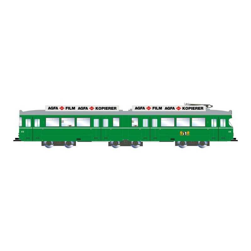 Arnold HN2692 SBB Tram DUEWAG groen Basel "AGFA FILM"