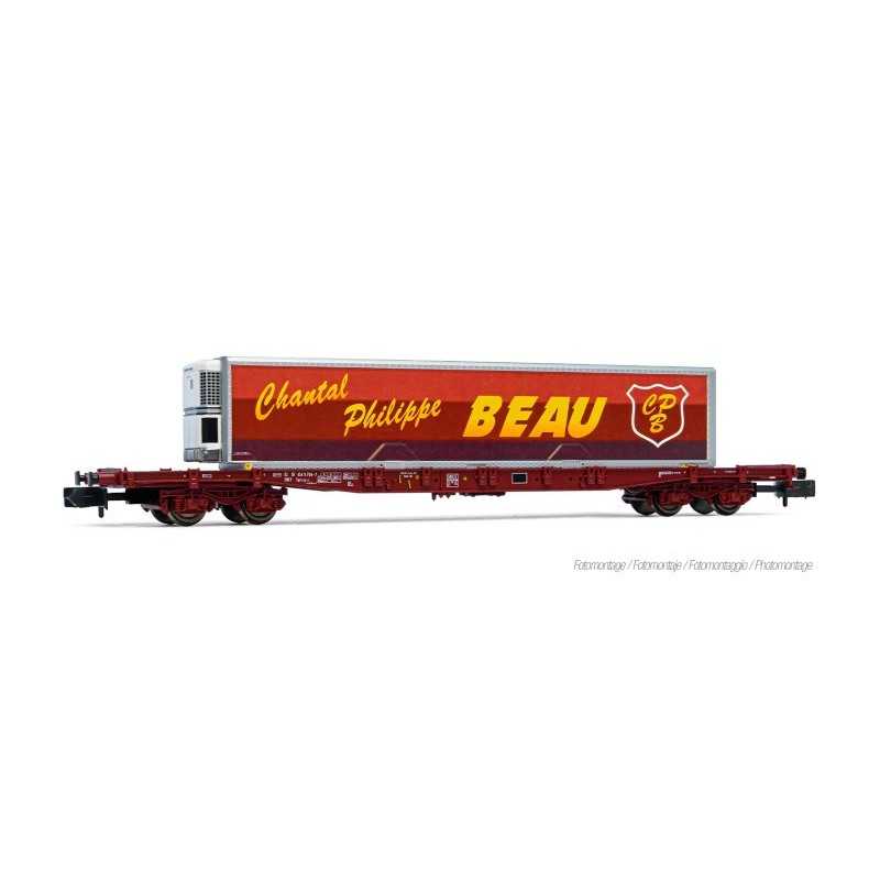 Arnold HN6727 SNCF Containerwagen S70 met "Chantal Philippe BEAU" container