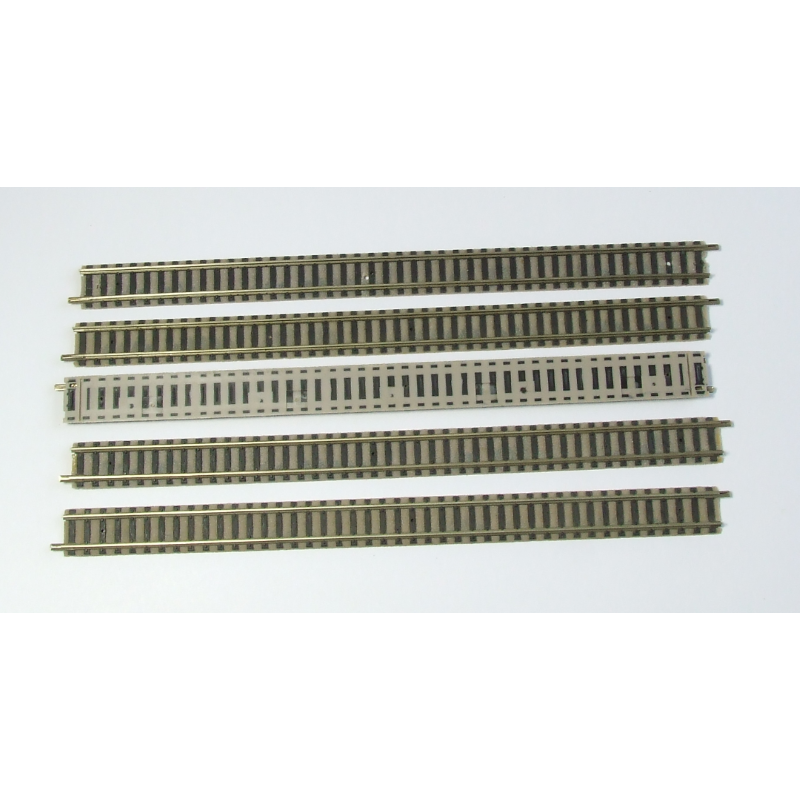 Fleischmann 9100L Rail recht 222 mm licht 5 stuks