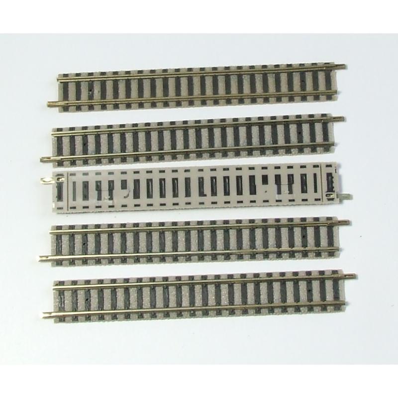 Fleischmann 9101L Rail recht 111 mm licht 5 stuks
