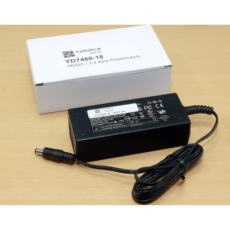YAMORC YD7460-18 Powersupply 18 VDC / 60 Watt