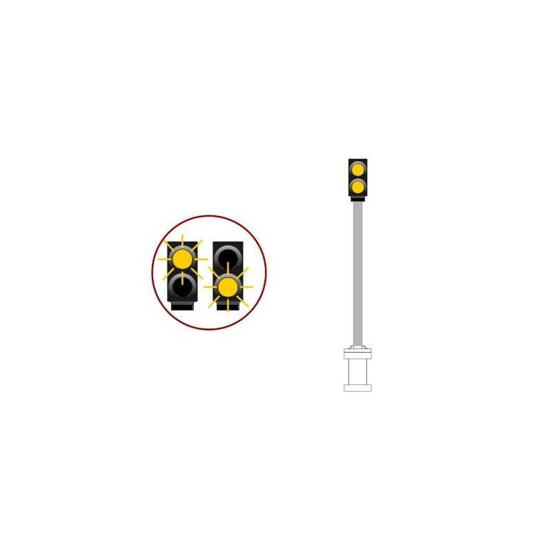 Mafen 383008 Dubbel verkeerslicht 2x geel