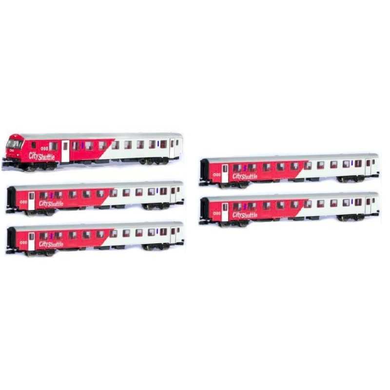 Jagerndorfer 60240 en 60340 OBB Rijtuigenset 5-delig City Shuttle