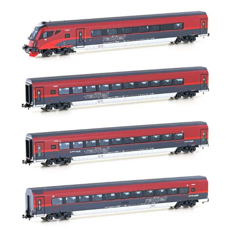 Hobbytrain H25228 OBB Rijtuigenset RAILJET set 1