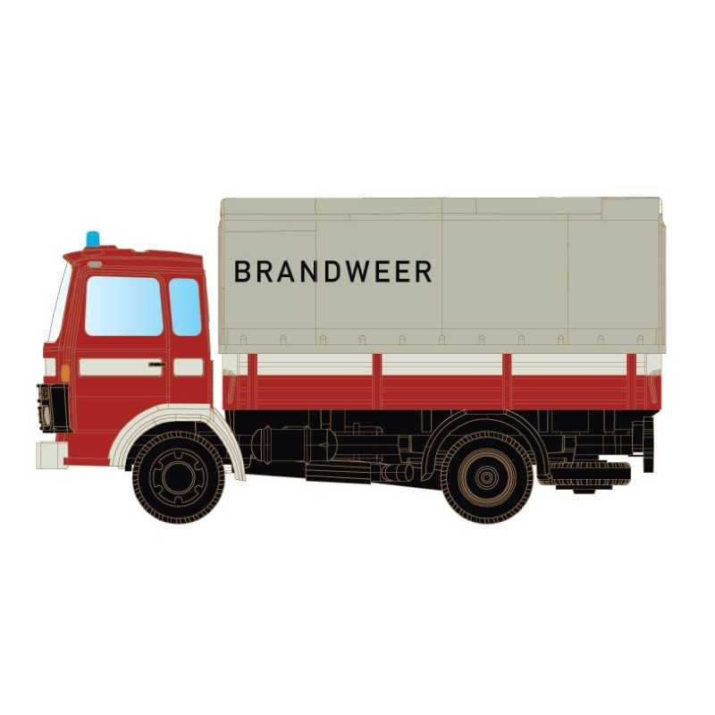 MiNis LC4835 . Daf 900 met laadbak/zeil BRANDWEER
