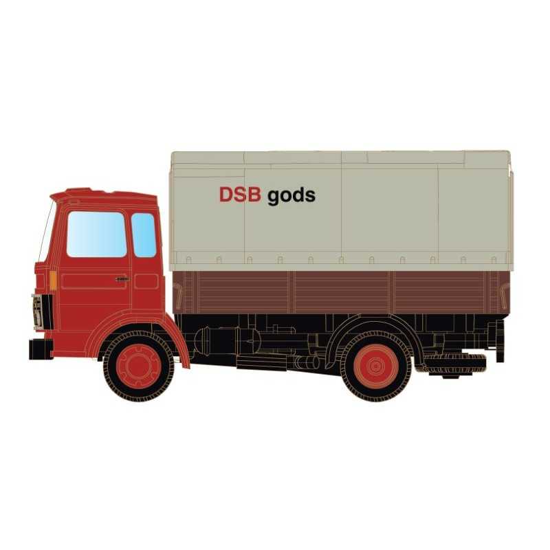 MiNis LC4883 . Volvo F4/6 met laadbak/zeil DSB (DK)