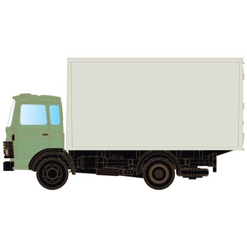 MiNis LC4802 . Magirus MK 130M8 met laadbak Neutraal
