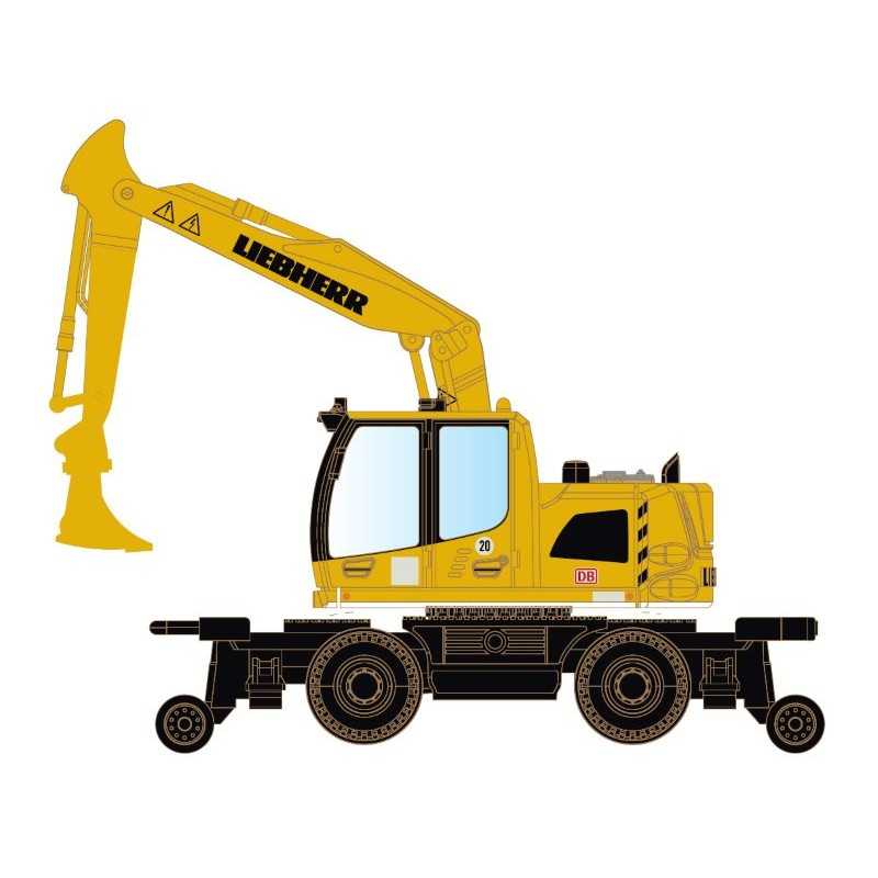 MiNis LC4270 . Zweiwege-Bagger Liebherr A922 Rail – DB Bahnbau