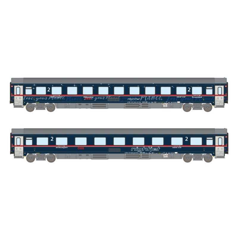 ASM 25900 OBB Rijtuigenset Bmz ÖBB Nightjet