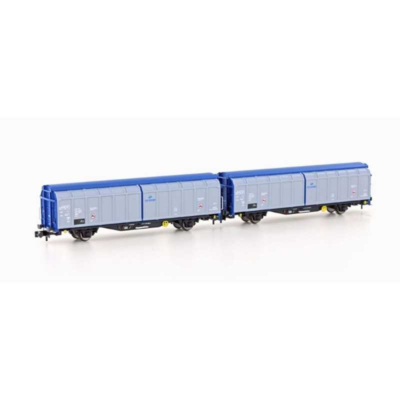 Hobbytrain H24680 PKP Cargo Schuifwandwagenset 2-delig type HBBIKS