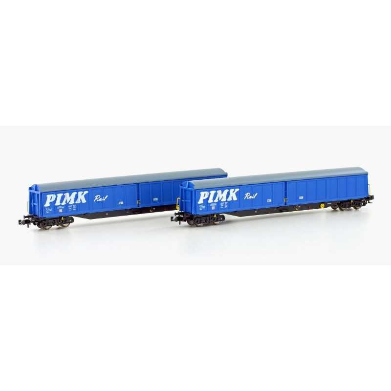 Hobbytrain H23445 . Schuifwandwagenset 2-delig Habis "Pimk Rail"