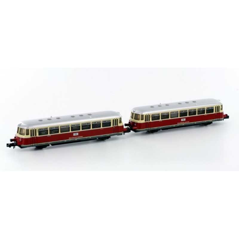Hobbytrain H2672 Hohenzollerische Landesbahn MAN Dieseltreinstel VT4/VT5 2-delig Rood/Geel Digitaal