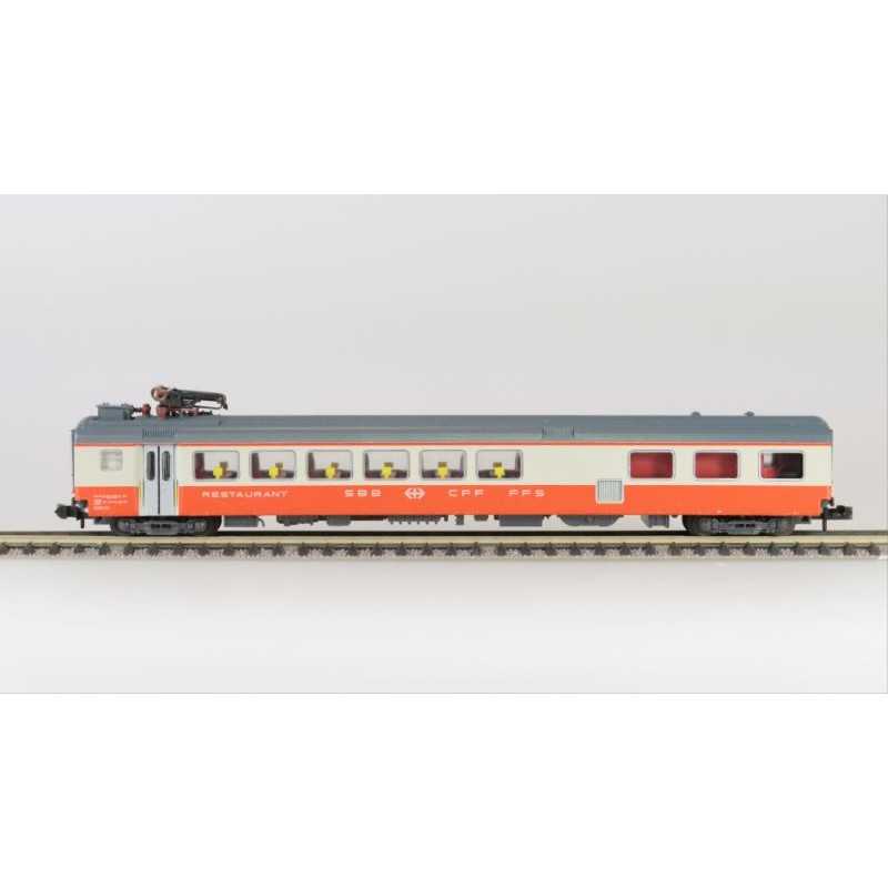 Minitrix 13148 SBB Speisewagen EW III type WR met pantograaf "Swiss Express"