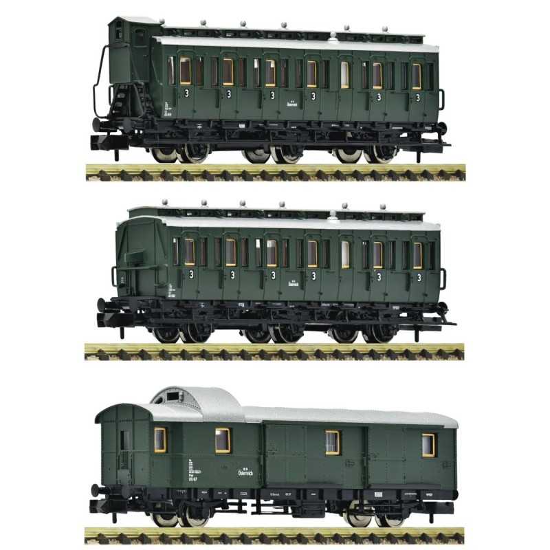 Fleischmann 6260055 OBB Rijtuigenset met bagagwagen 3 delig