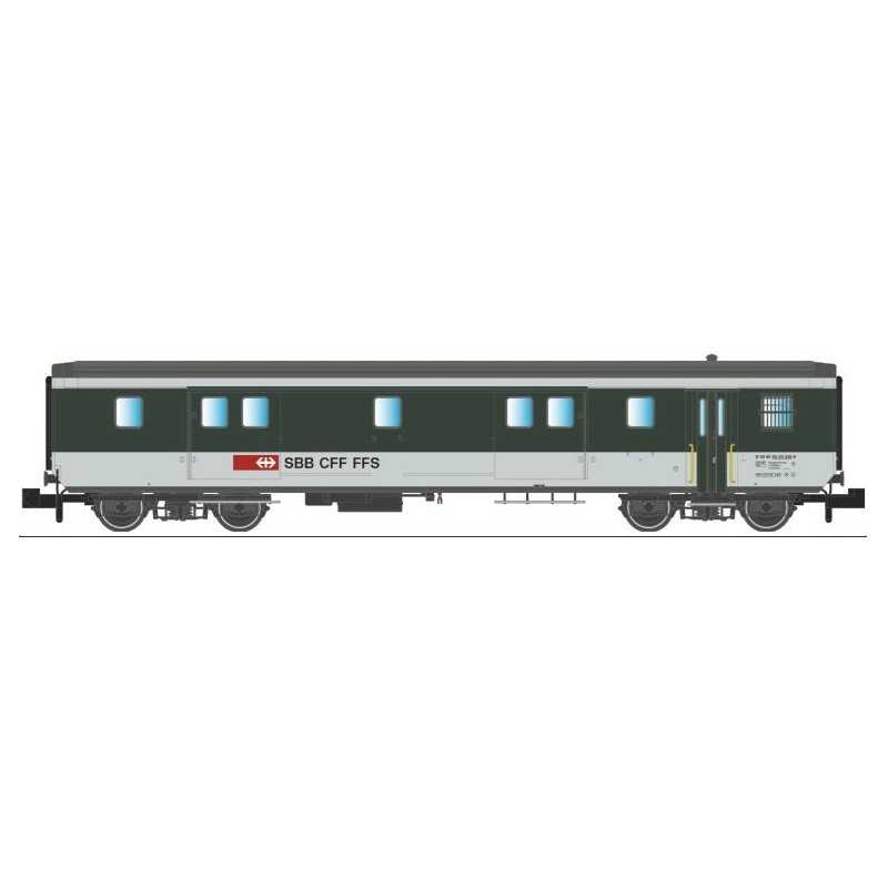 Aare Valley 1732-100 SBB Bagagewagengrün groen/grijs, alle Fenster D 50 85 92-33 636-8